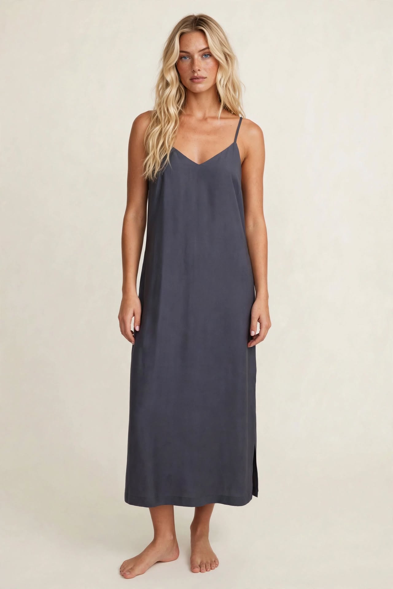 Bowery Slip Dress Tarmac