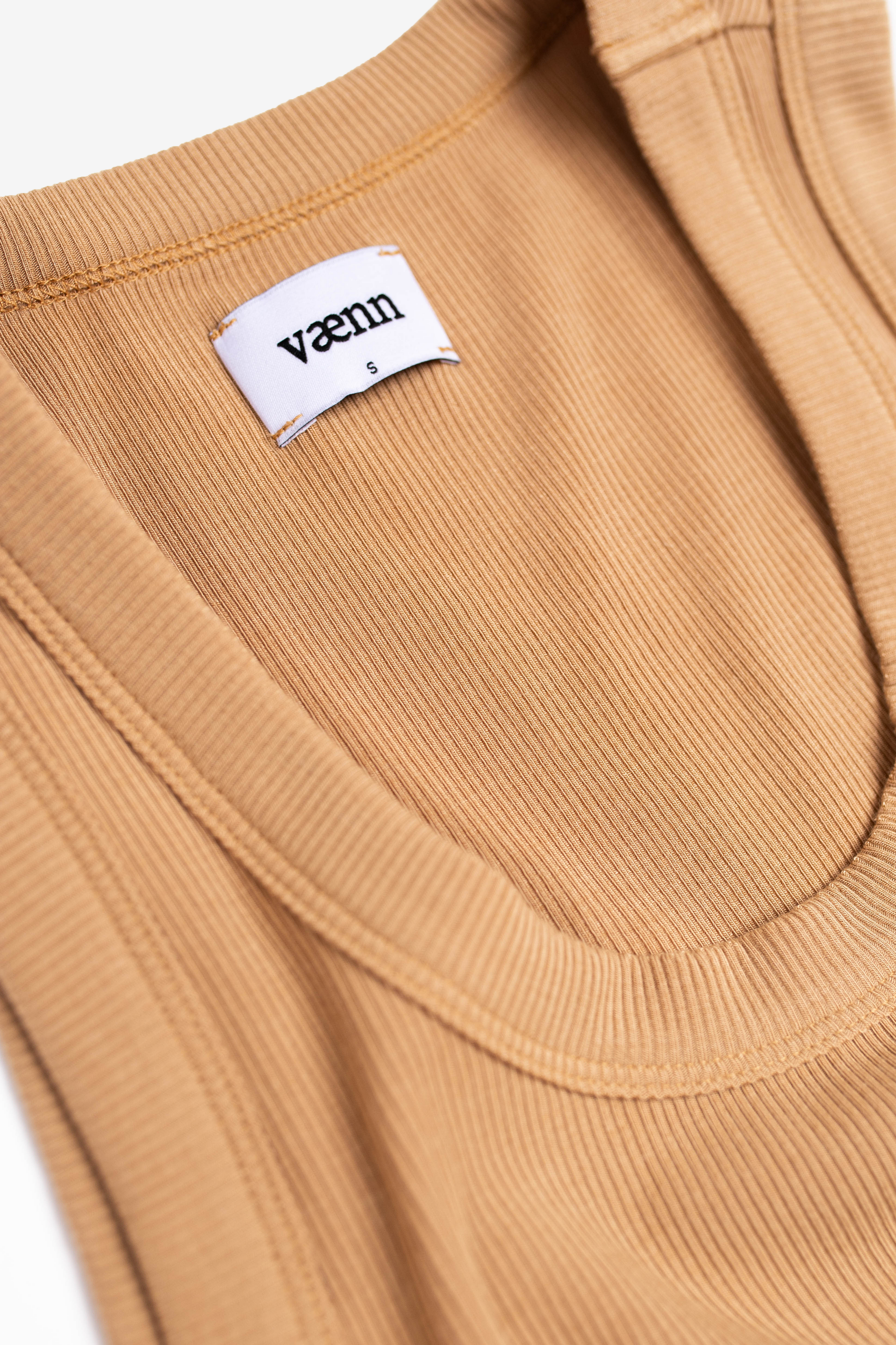 Rib Scoop Neck Tank Iced Coffee