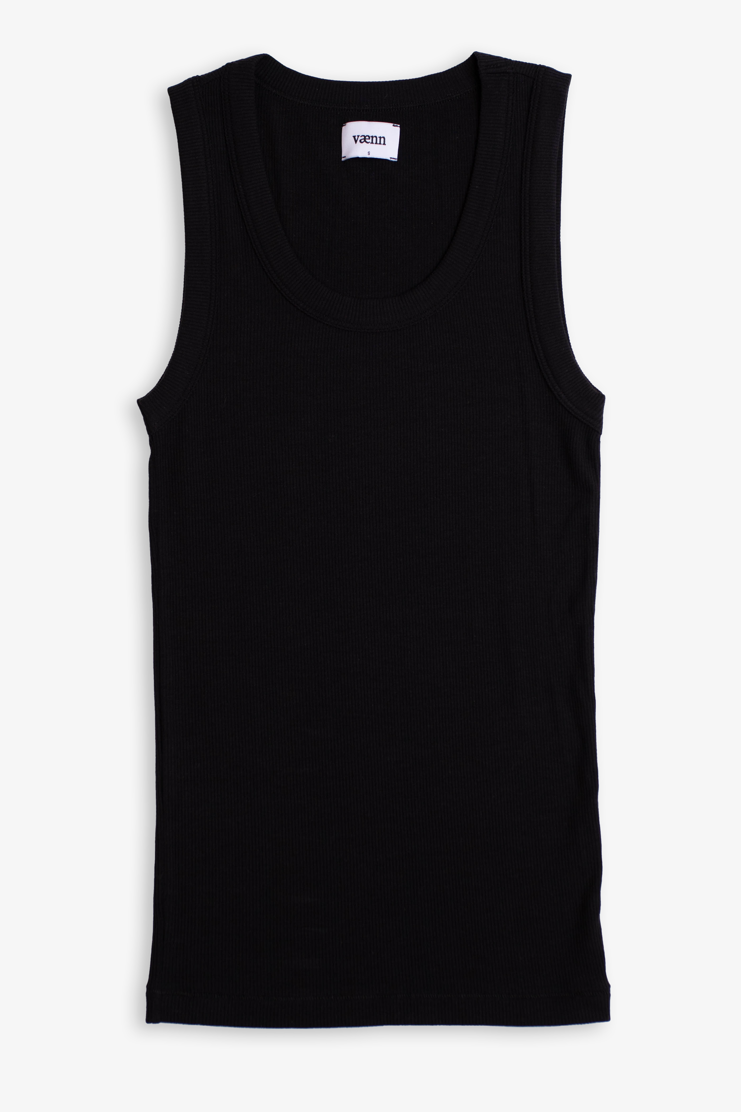 Rib Scoop Neck Tank Onyx