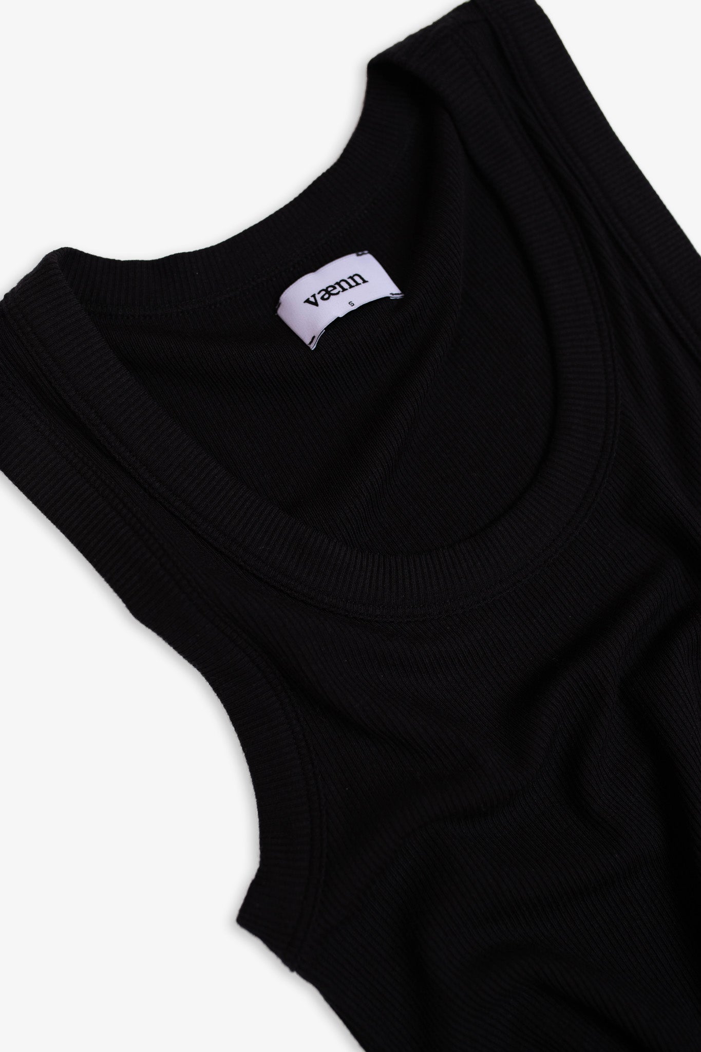 Rib Scoop Neck Tank Onyx