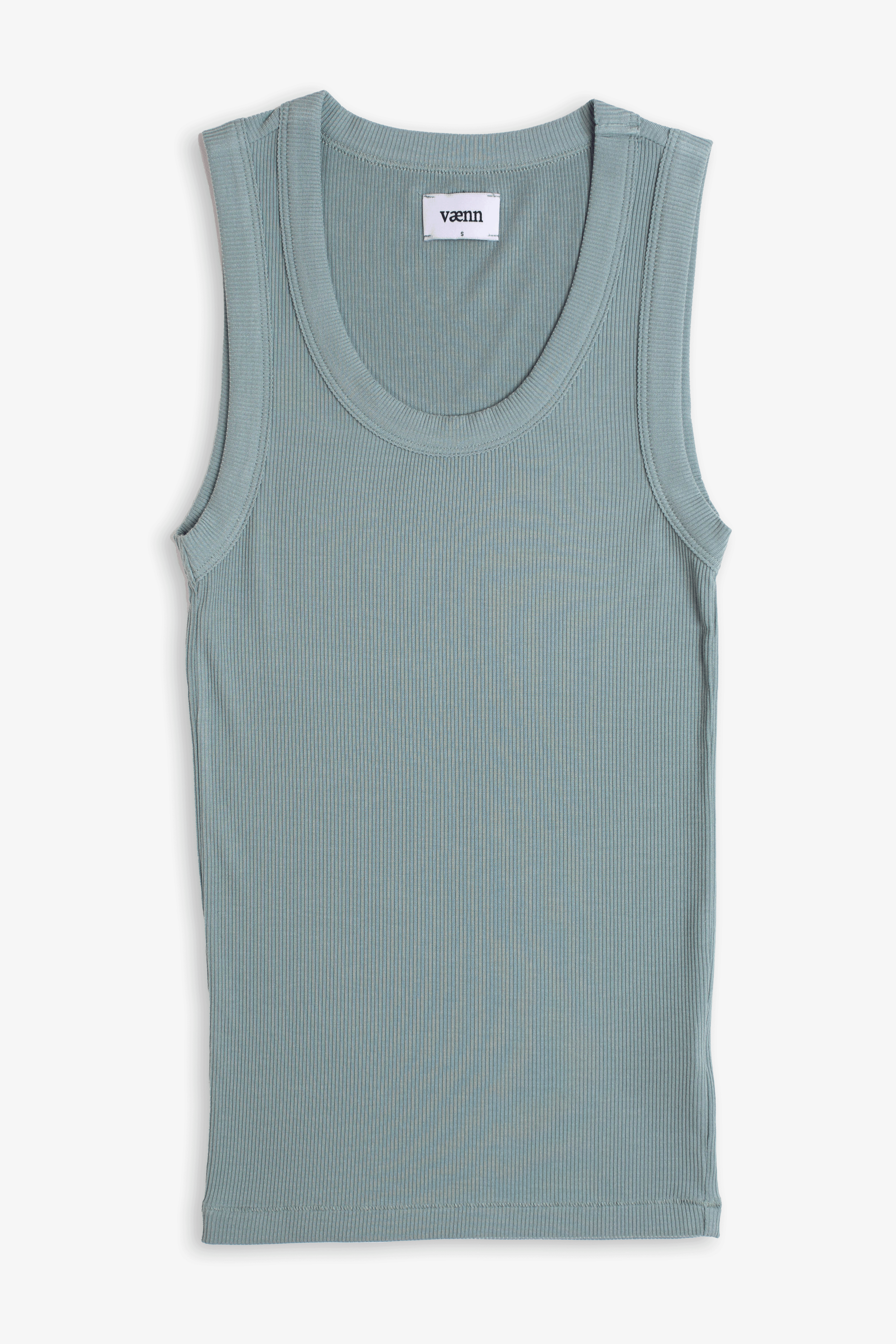 Rib Scoop Neck Tank Agave