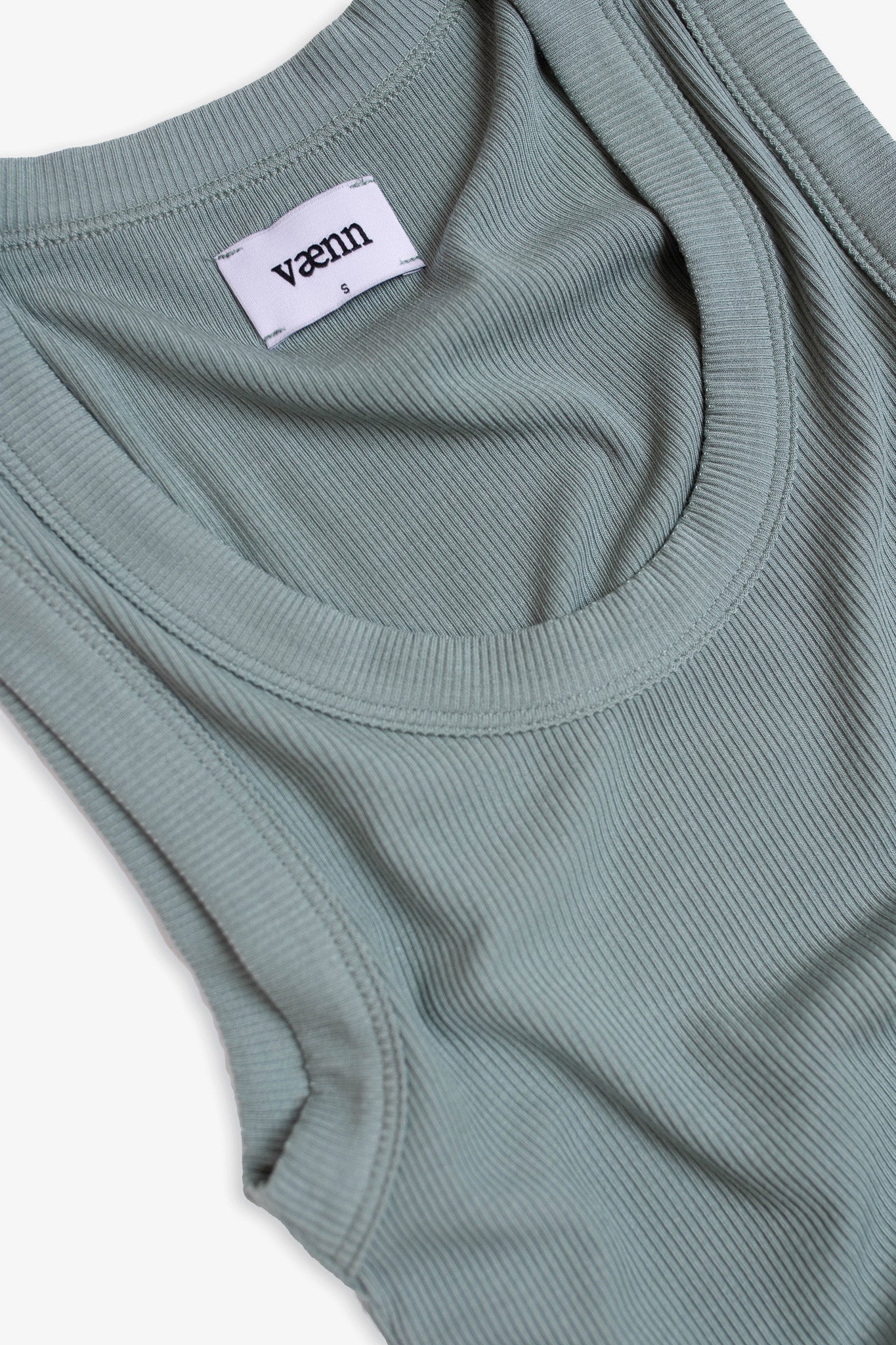 Rib Scoop Neck Tank Agave