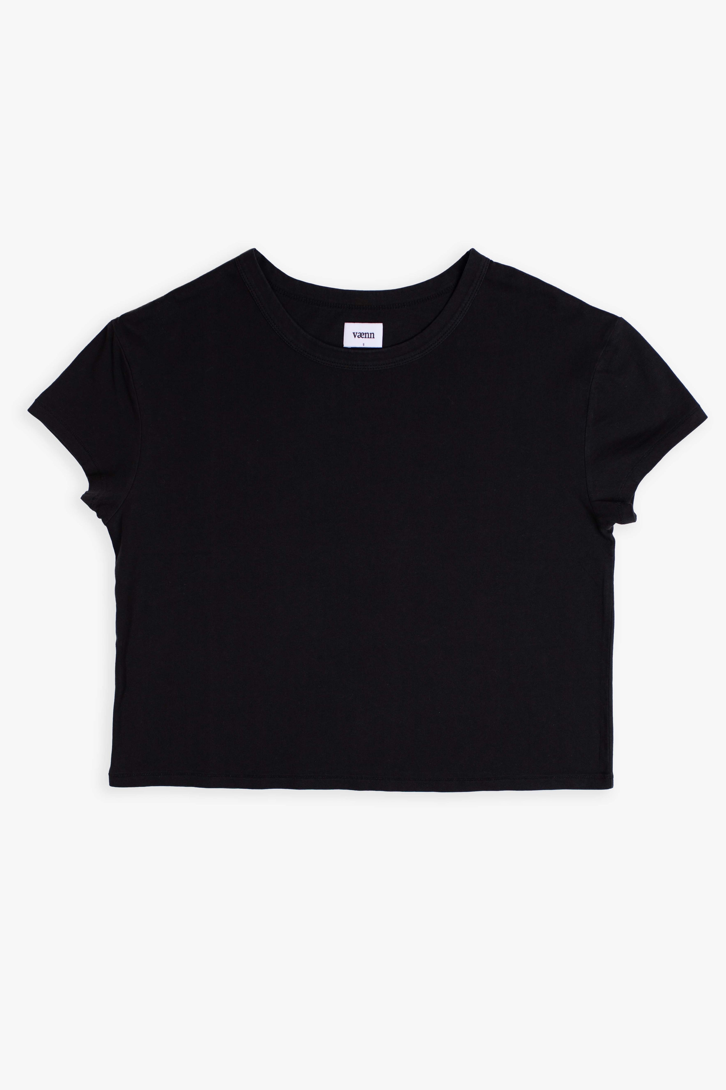 S/S Shorty Crew Tee Black