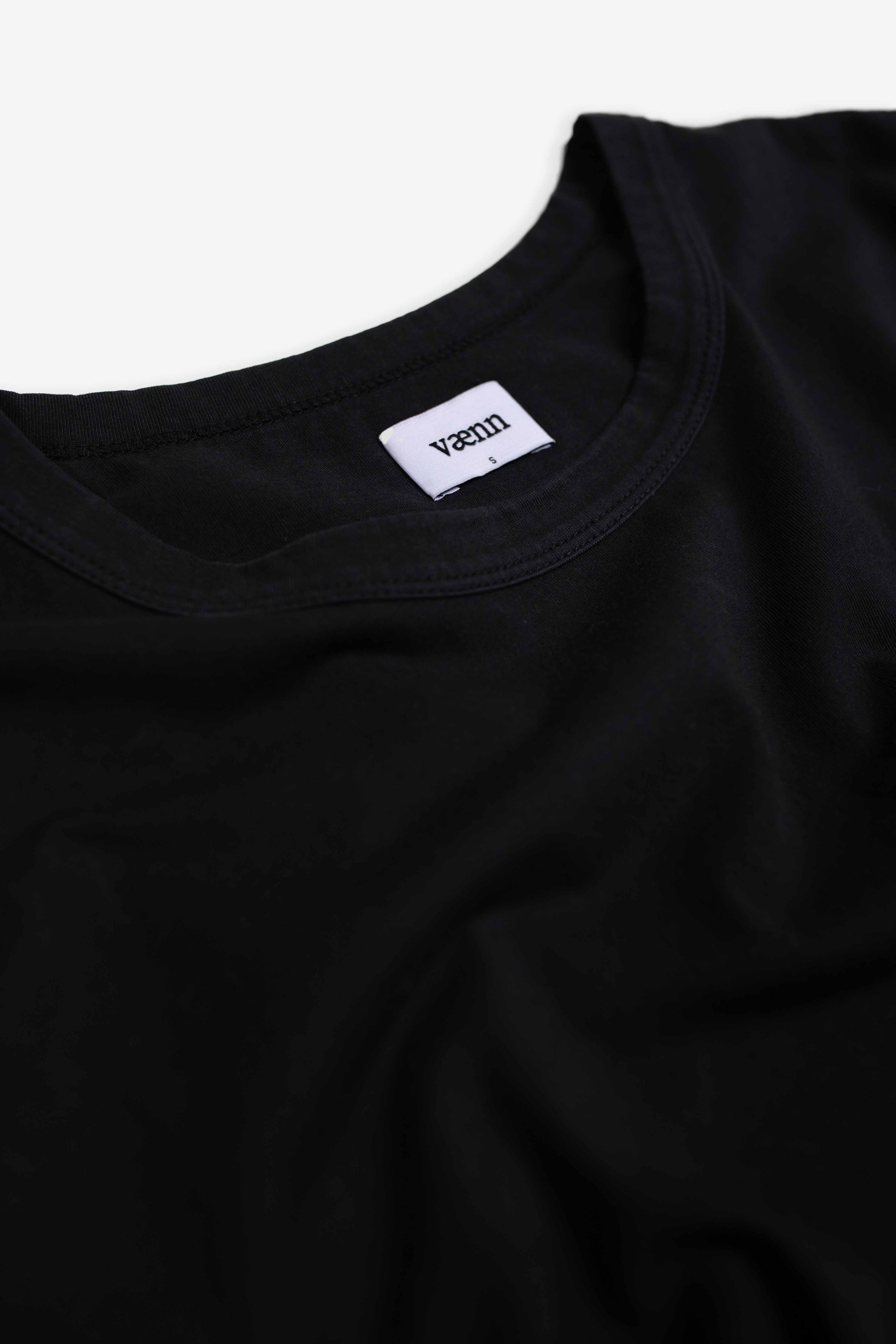 S/S Shorty Crew Tee Black