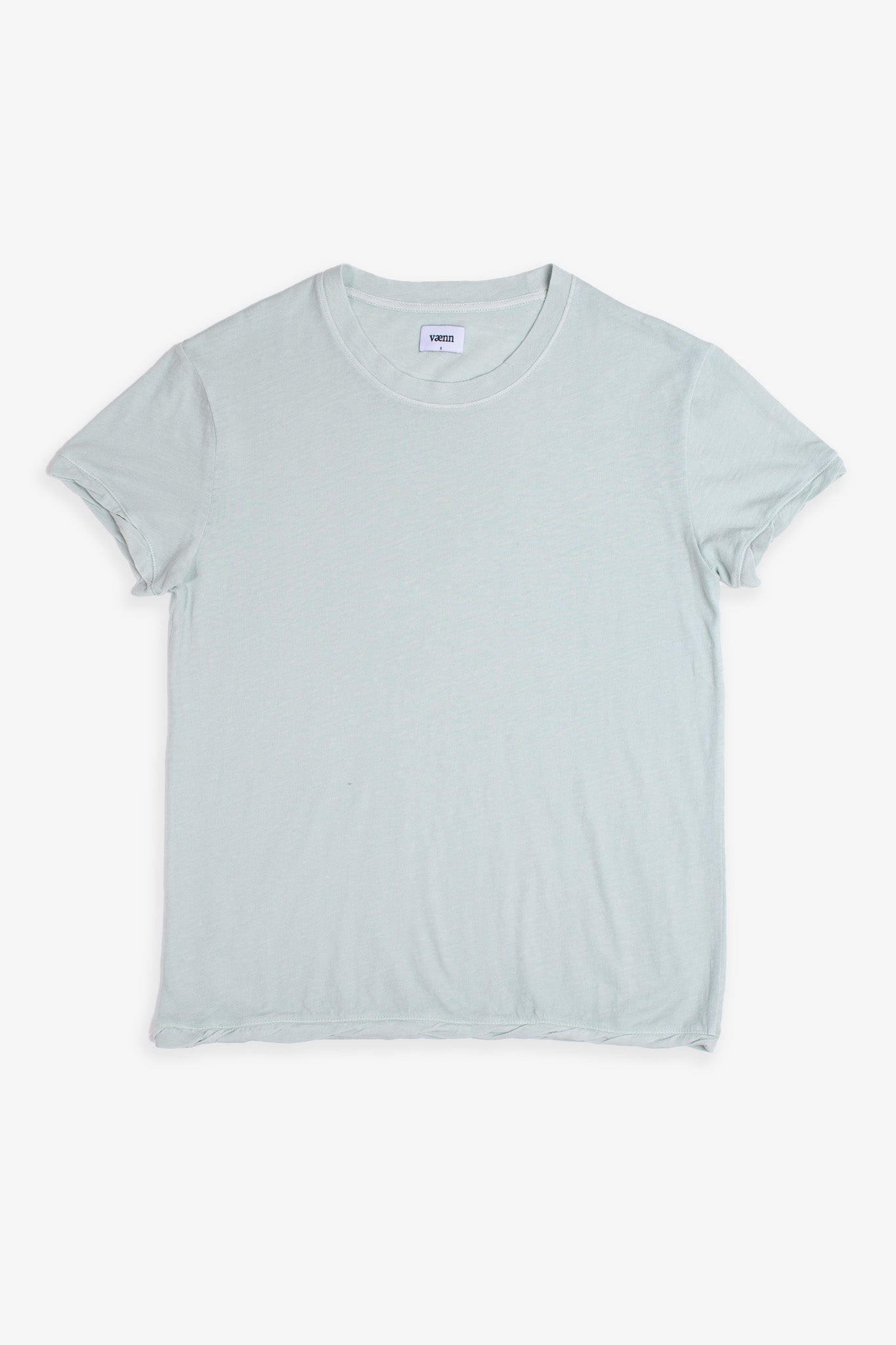 Slub Crew Tee Milky Green