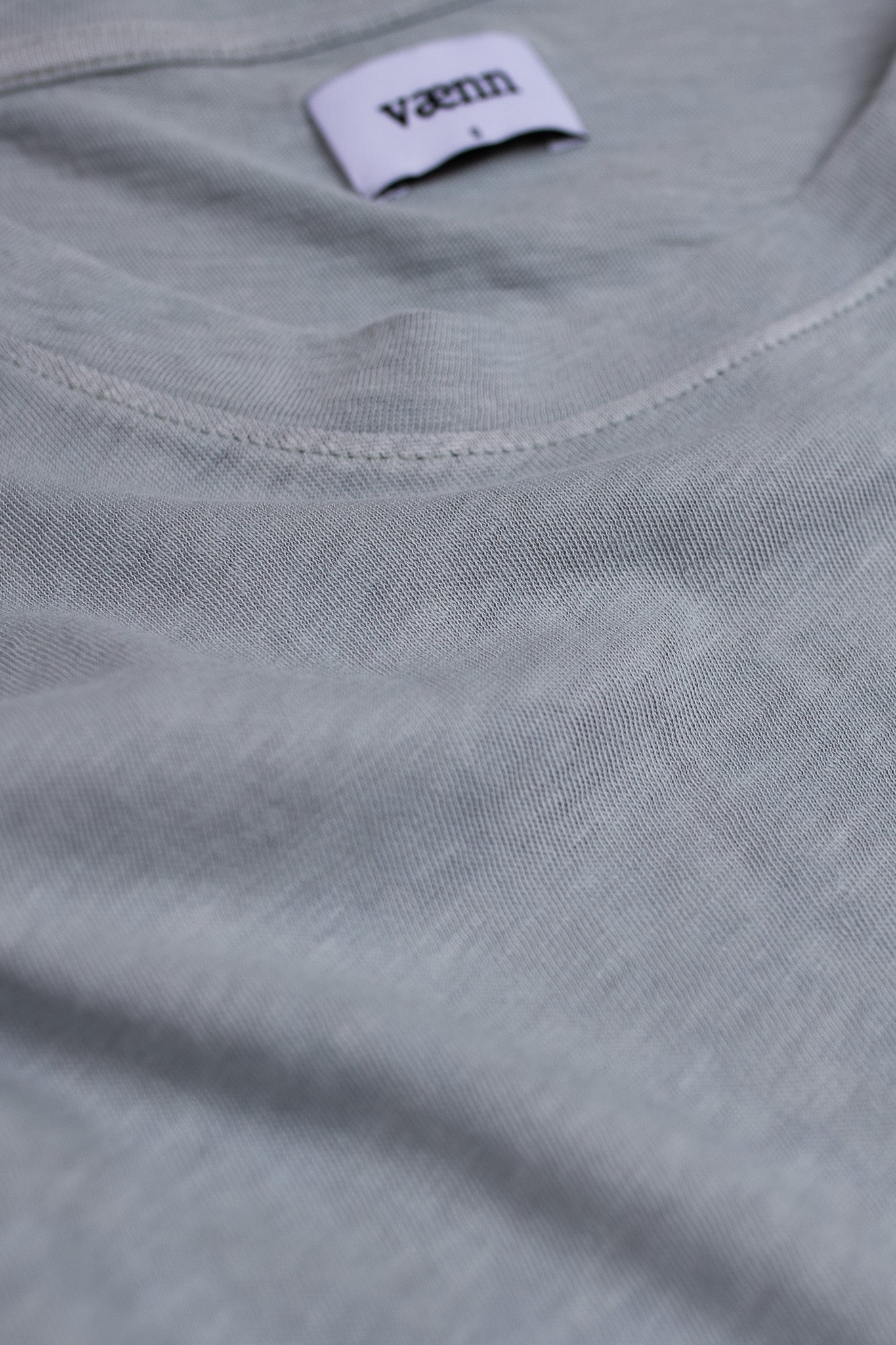 Slub Crew Tee City Grey