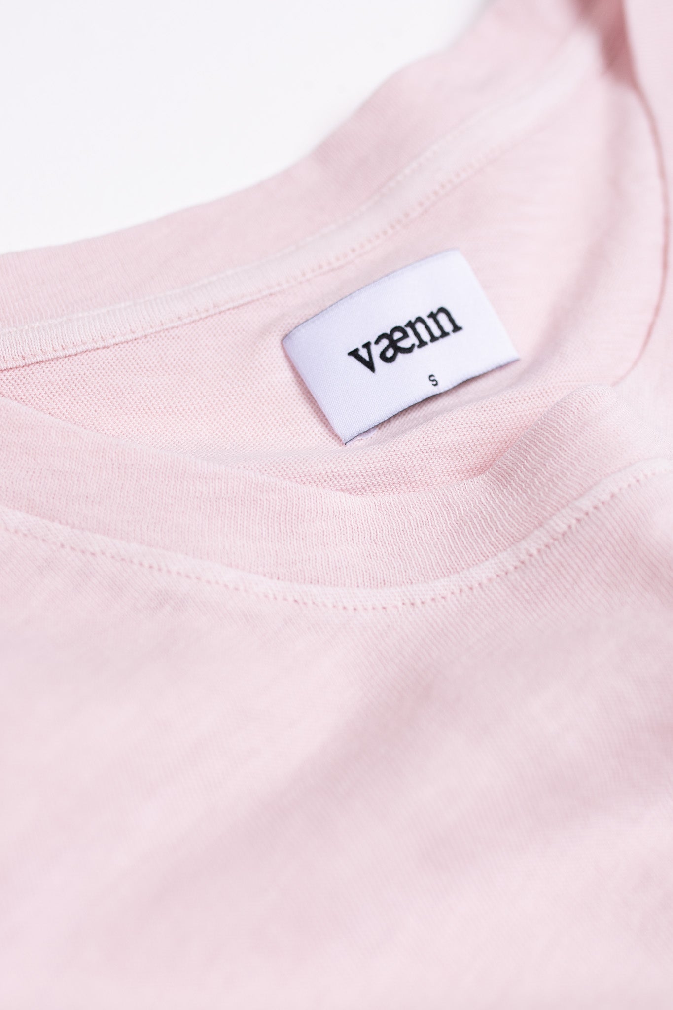 Slub Crew Tee Chalk Pink