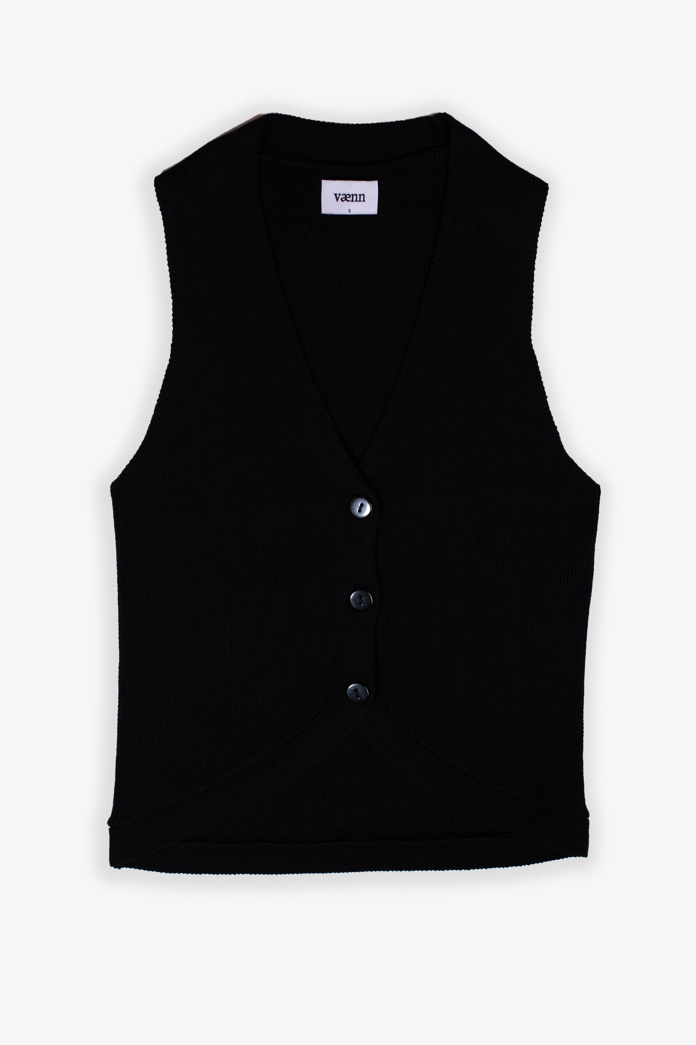 Thompson Knit Vest Black