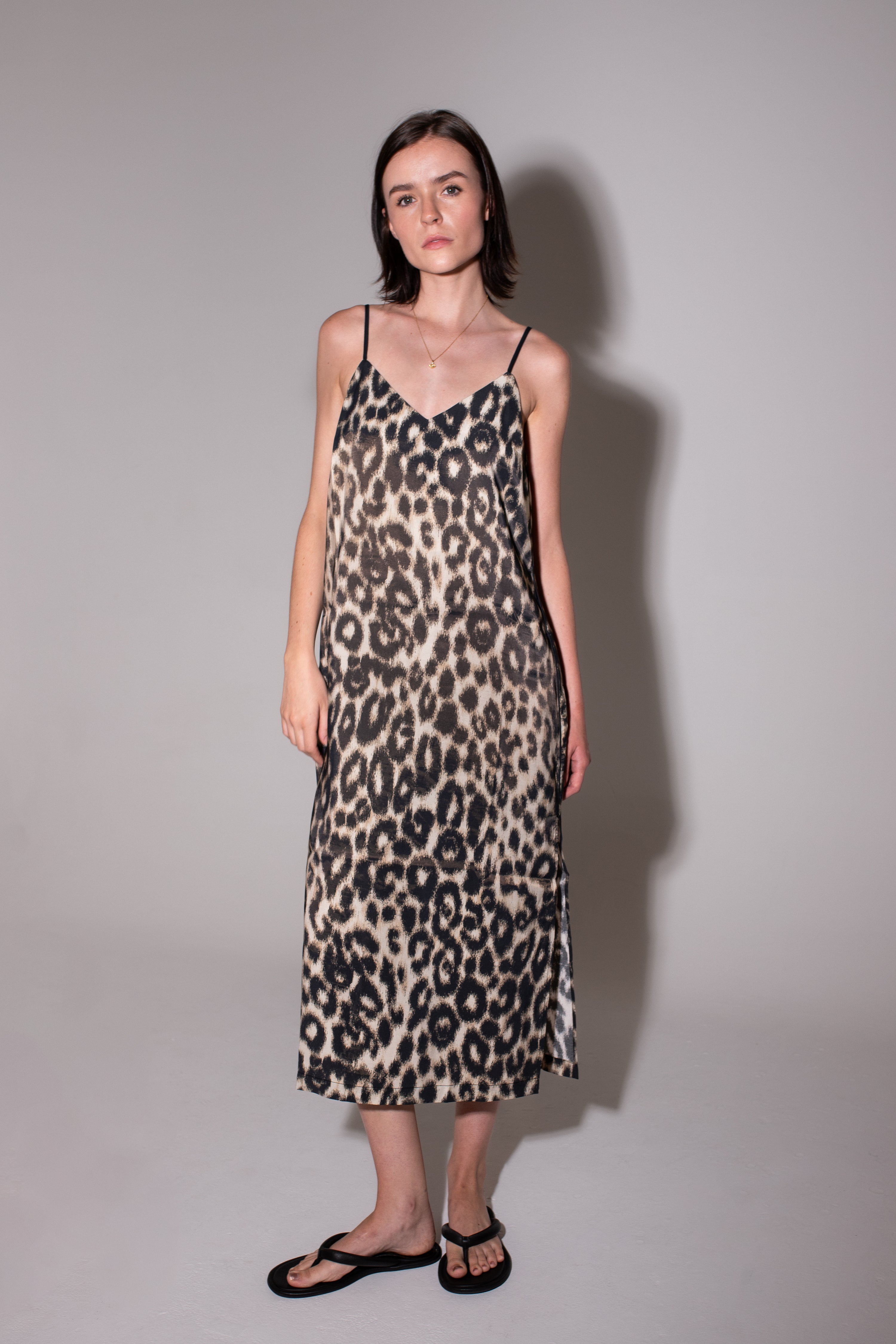 Leopard Slip Dress