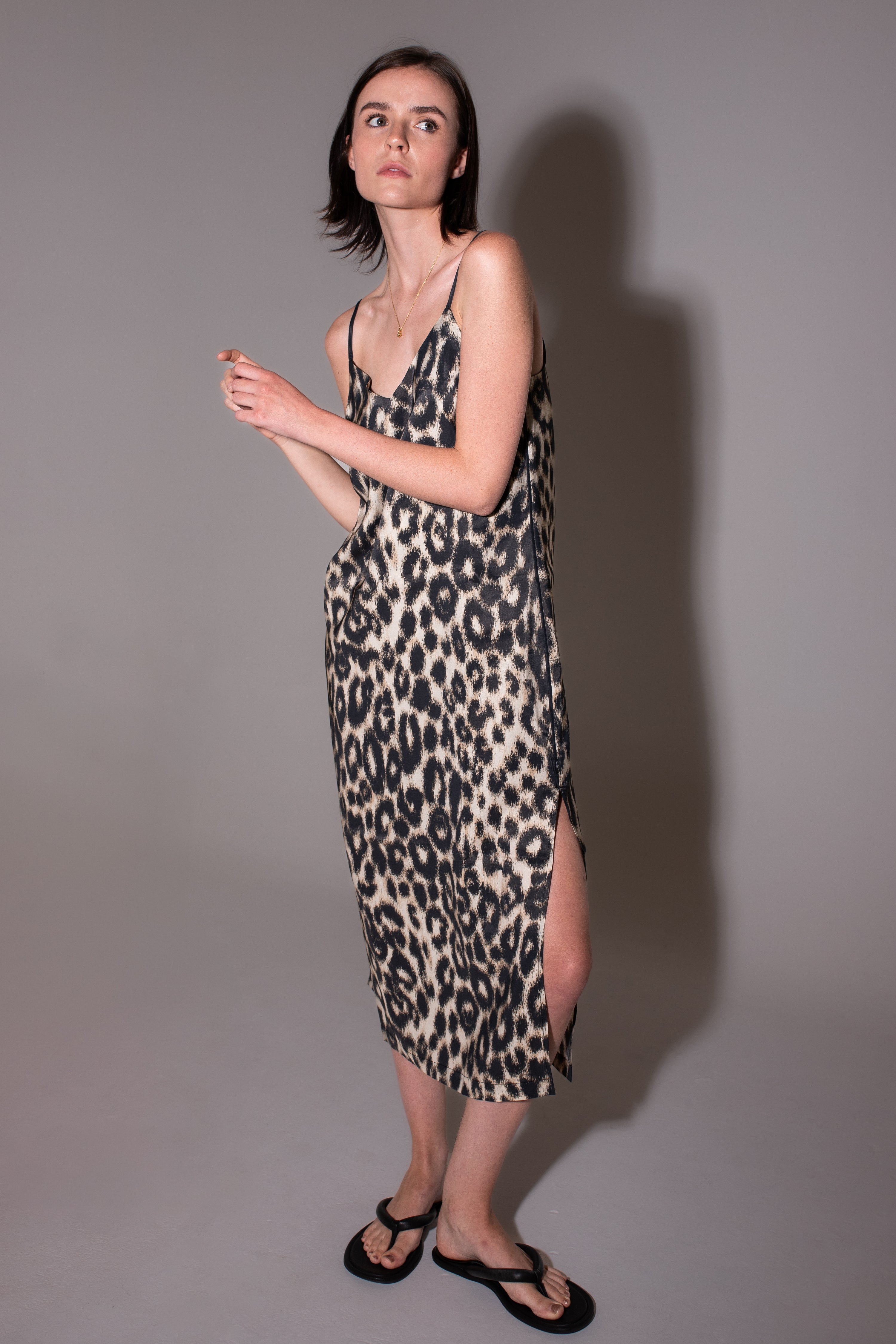 Leopard Slip Dress