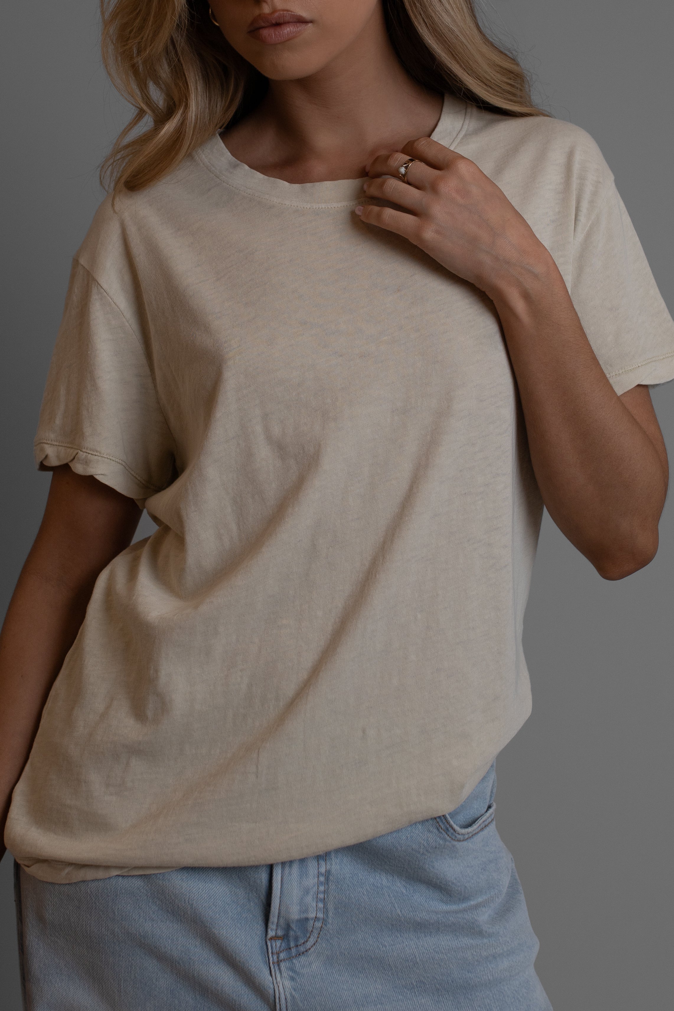 Slub Crew Tee Honeycomb