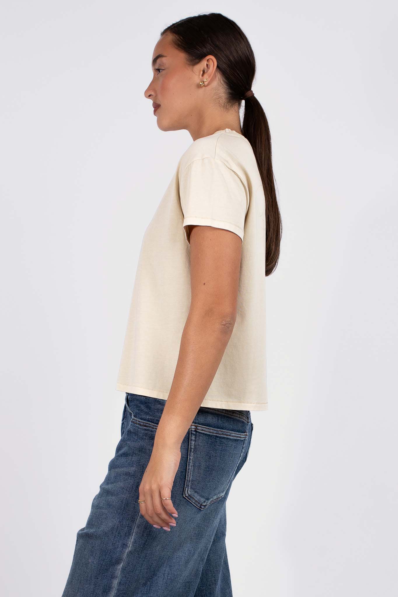 S/S Shorty Crew Tee Honeycomb