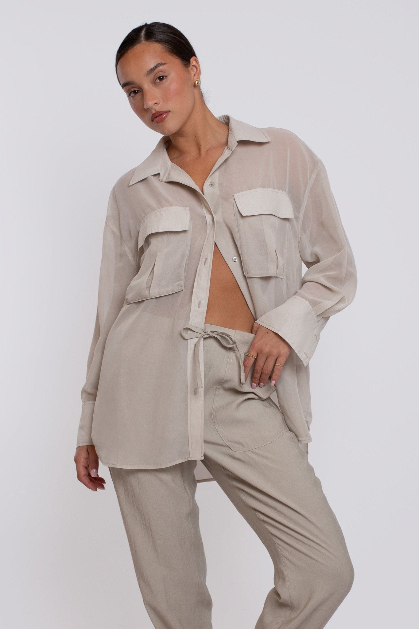 Broadway Sheer Shirt Pancake
