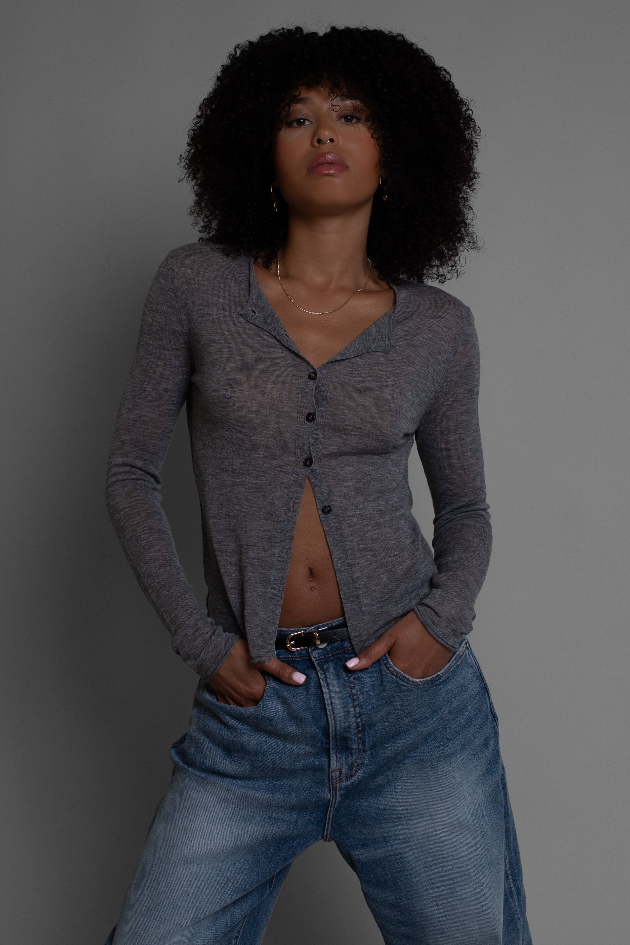Nassau Sheer Crop Cardy Summer Storm Melange